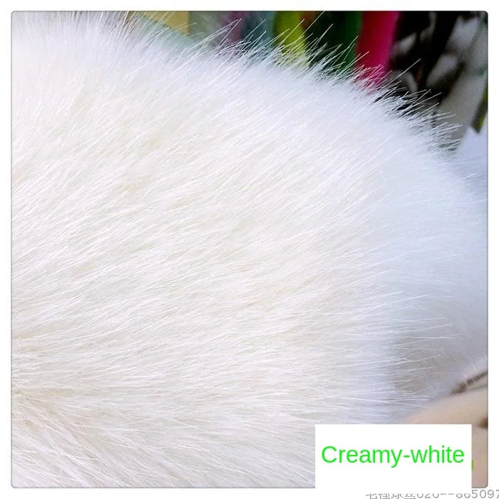 Plush Fabric Soft Smooth Imitation Fox Fur Clothing Collar Carpet Decoration Pad Counter Cloth Diy Sewing By The Meter