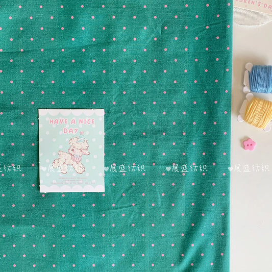 140x50cm  60s Small Dots Classic Polka Dot Printed Fabric for Children's  Women's Clothing, Home Wear, Bags Sewing Cloth