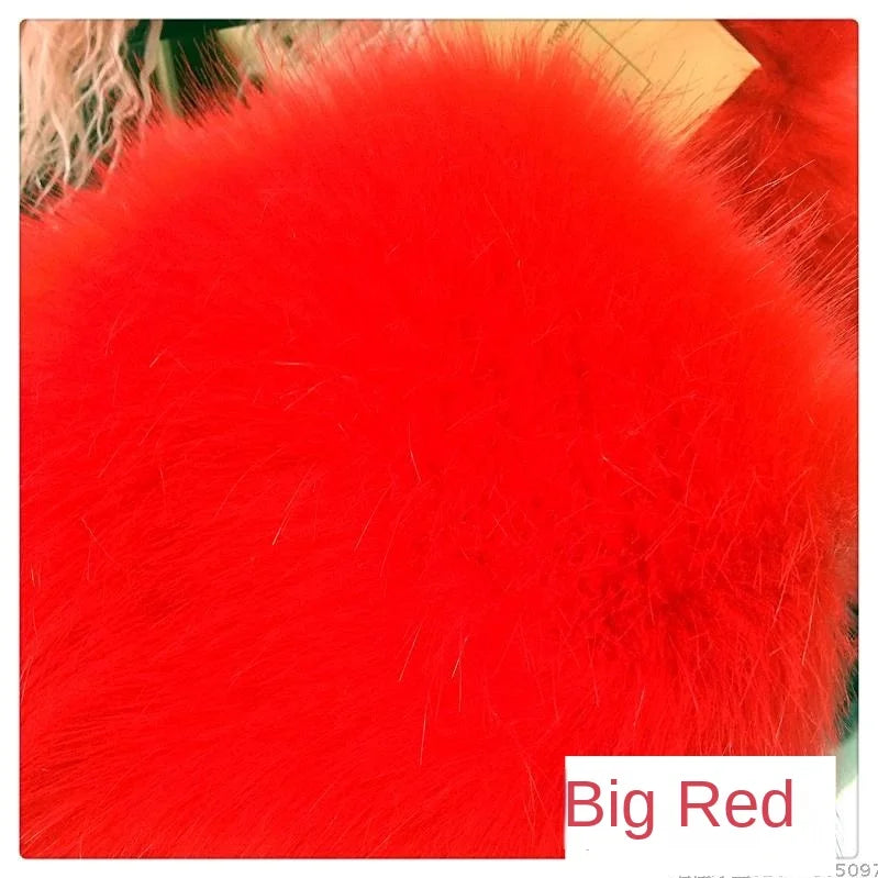 Plush Fabric Soft Smooth Imitation Fox Fur Clothing Collar Carpet Decoration Pad Counter Cloth Diy Sewing By The Meter
