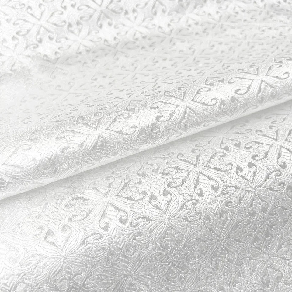 Damask Silk Satin Brocade Jacquard Fabric Vintage Floral Vein For Sewing Coat Curtain Tablecloth Sofa Cushion And Skirt Clothing