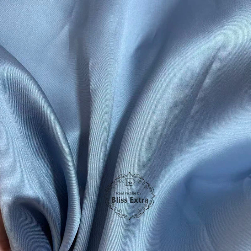 White Ivory Luxury Stiff Mikado Satin Fabric by the Yard, Bridal Wedding Dress Suit Fabric, Twill Satin DIY Sewing Material