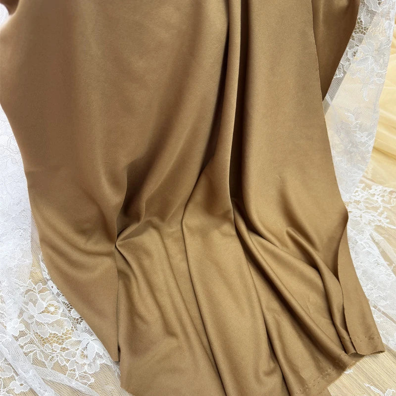 Cream Ivory Stretch Fabric For Backdrops Wedding Decor Party Decor Curtain Drap Garment Elastic DIY Sewing Material Dress Lining