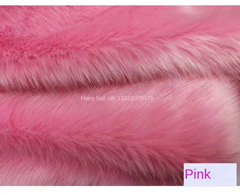 Plush Fabric Soft Smooth Imitation Fox Fur Clothing Collar Carpet Decoration Pad Counter Cloth Diy Sewing By The Meter