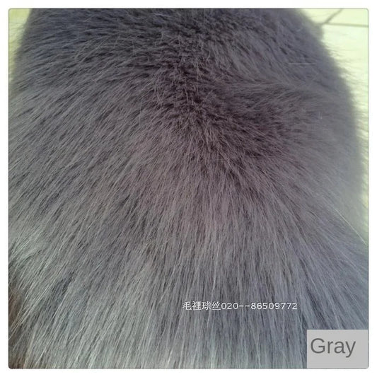 Plush Fabric Soft Smooth Imitation Fox Fur Clothing Collar Carpet Decoration Pad Counter Cloth Diy Sewing By The Meter