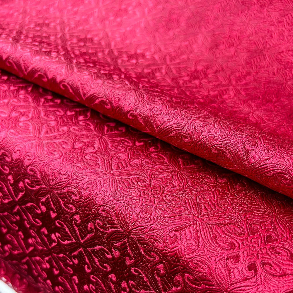 Damask Silk Satin Brocade Jacquard Fabric Vintage Floral Vein For Sewing Coat Curtain Tablecloth Sofa Cushion And Skirt Clothing