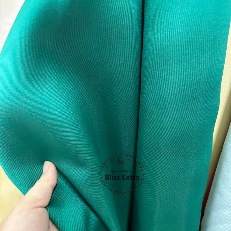 White Ivory Luxury Stiff Mikado Satin Fabric by the Yard, Bridal Wedding Dress Suit Fabric, Twill Satin DIY Sewing Material