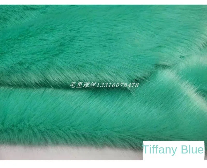 Plush Fabric Soft Smooth Imitation Fox Fur Clothing Collar Carpet Decoration Pad Counter Cloth Diy Sewing By The Meter