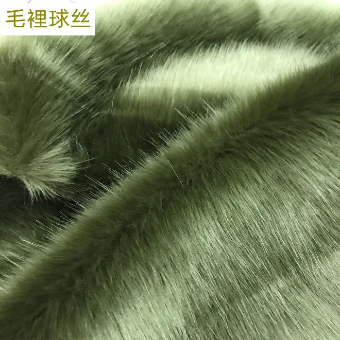 Plush Fabric Soft Smooth Imitation Fox Fur Clothing Collar Carpet Decoration Pad Counter Cloth Diy Sewing By The Meter