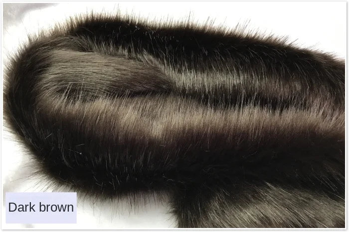 Plush Fabric Soft Smooth Imitation Fox Fur Clothing Collar Carpet Decoration Pad Counter Cloth Diy Sewing By The Meter