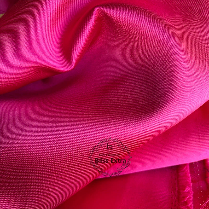White Ivory Luxury Stiff Mikado Satin Fabric by the Yard, Bridal Wedding Dress Suit Fabric, Twill Satin DIY Sewing Material