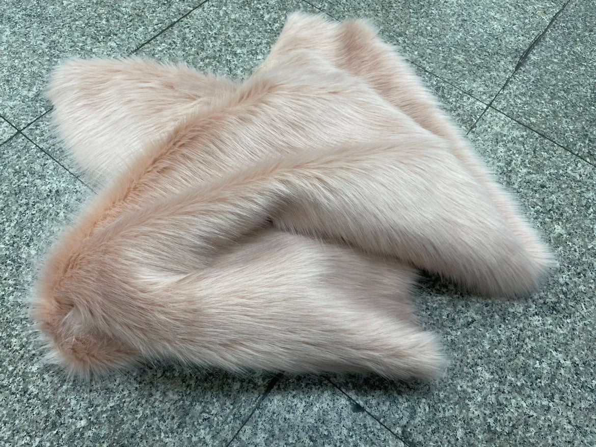 Plush Fabric Soft Smooth Imitation Fox Fur Clothing Collar Carpet Decoration Pad Counter Cloth Diy Sewing By The Meter