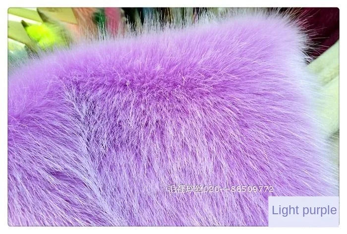 Plush Fabric Soft Smooth Imitation Fox Fur Clothing Collar Carpet Decoration Pad Counter Cloth Diy Sewing By The Meter