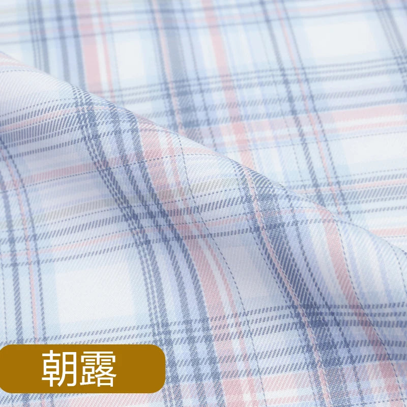 JK Uniform Plaid Fabric Yarn-Dyed Polyester Clothing Bow Tie Pleated Skirt Fabric Handmade Gadget DIY Large Intestine Hair Ring