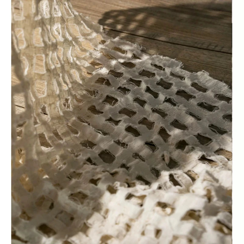 Soft Linen Cotton Hollow Out Ripstop Fabric for Dress Clothing Design Cloth Handmade Diy By The Meter Sewing Material