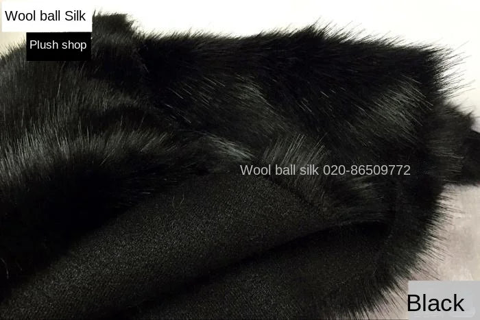 Plush Fabric Soft Smooth Imitation Fox Fur Clothing Collar Carpet Decoration Pad Counter Cloth Diy Sewing By The Meter