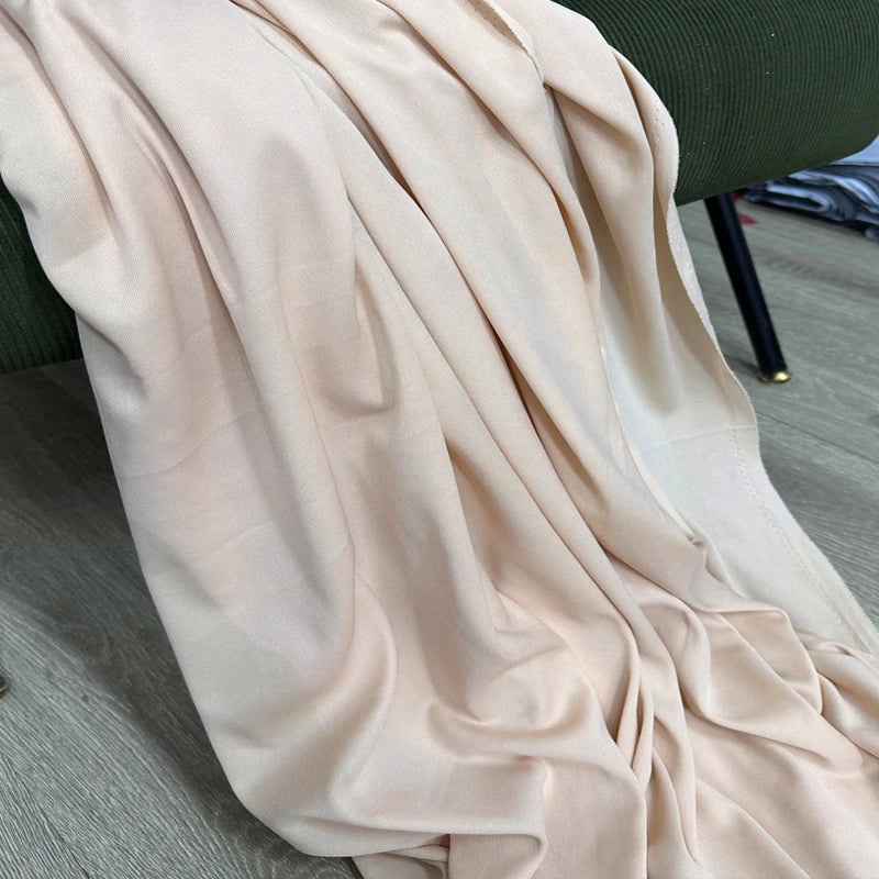 Cream Ivory Stretch Fabric For Backdrops Wedding Decor Party Decor Curtain Drap Garment Elastic DIY Sewing Material Dress Lining