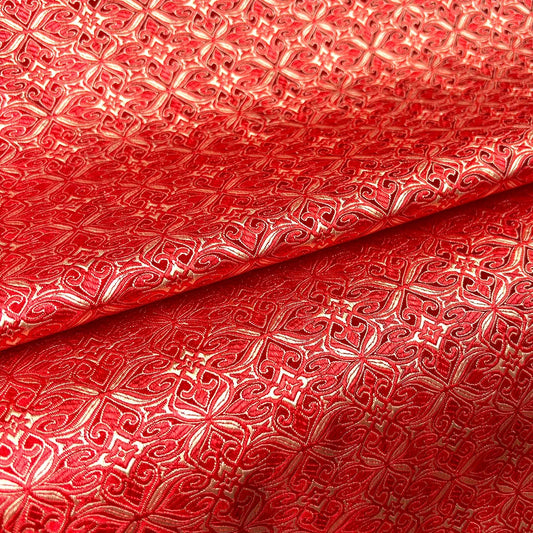 Damask Silk Satin Brocade Jacquard Fabric Vintage Floral Vein For Sewing Coat Curtain Tablecloth Sofa Cushion And Skirt Clothing