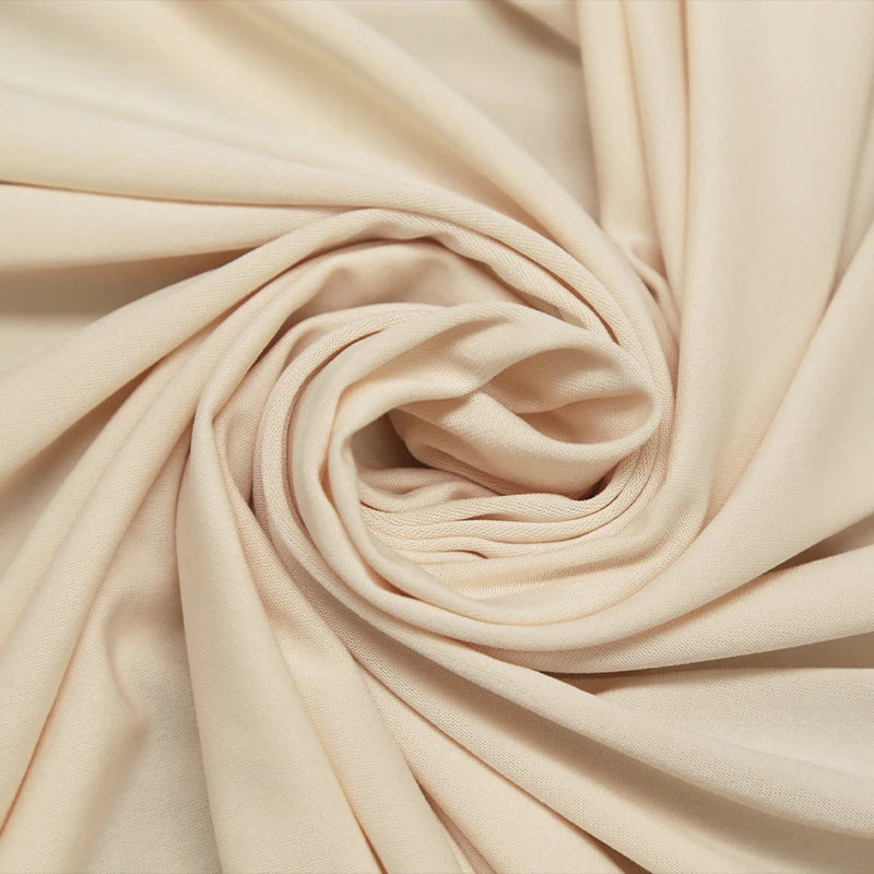 Beige Stretchy Fabric Backdrops Wedding Party Decoration Curtain Garment Drap Handmade DIY Stretch Sewing Material Dress Lining