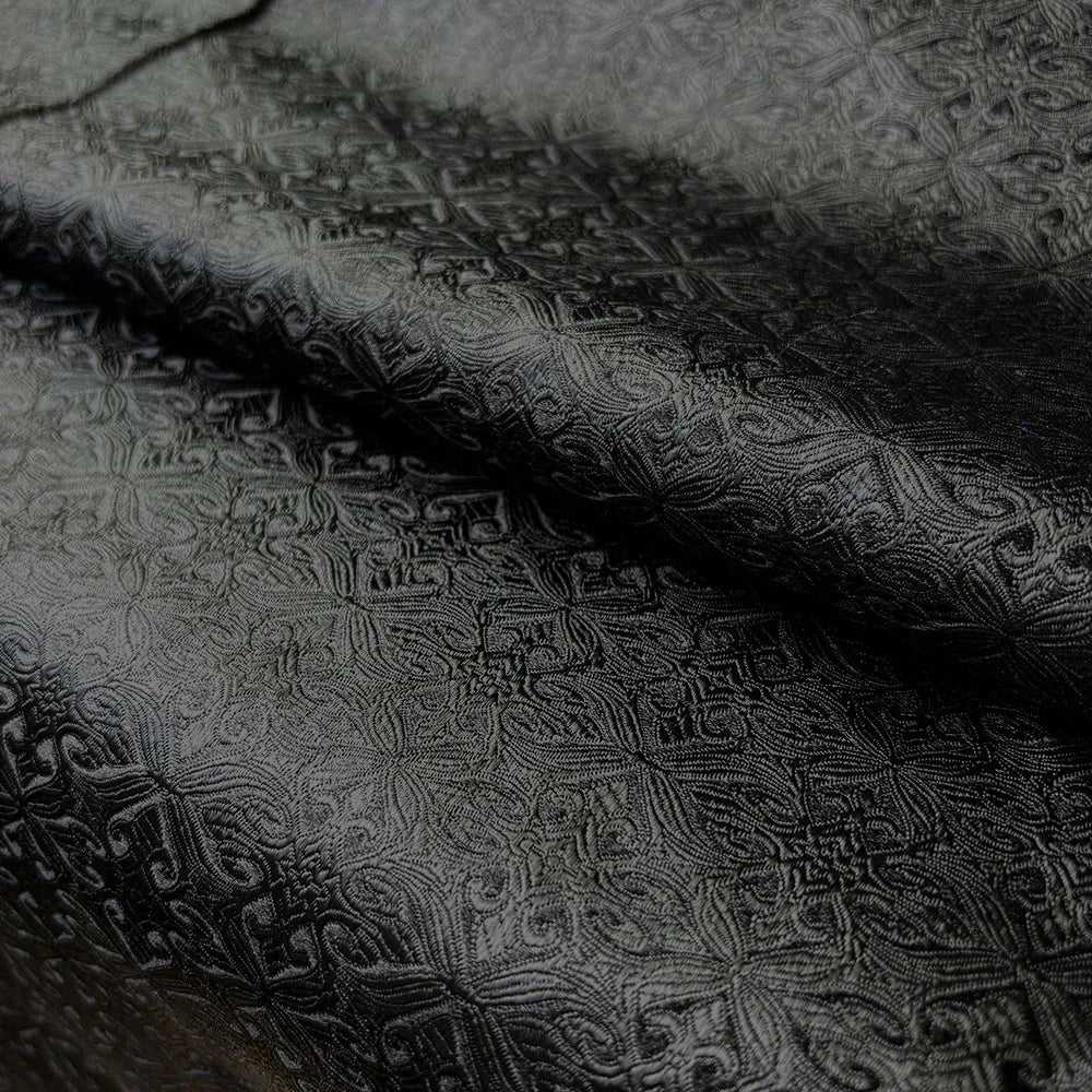 Damask Silk Satin Brocade Jacquard Fabric Vintage Floral Vein For Sewing Coat Curtain Tablecloth Sofa Cushion And Skirt Clothing