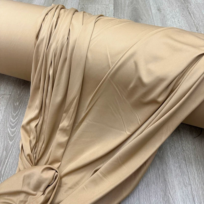 Beige Stretchy Fabric Backdrops Wedding Party Decoration Curtain Garment Drap Handmade DIY Stretch Sewing Material Dress Lining
