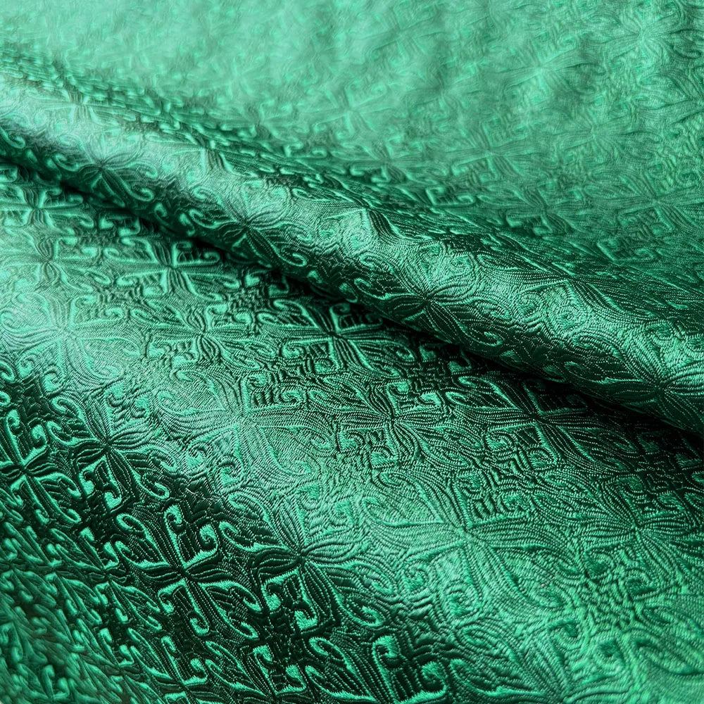 Damask Silk Satin Brocade Jacquard Fabric Vintage Floral Vein For Sewing Coat Curtain Tablecloth Sofa Cushion And Skirt Clothing