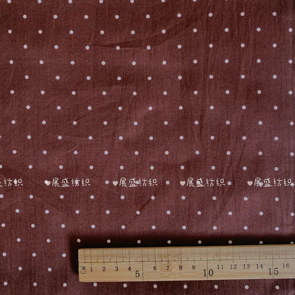 140x50cm  60s Small Dots Classic Polka Dot Printed Fabric for Children's  Women's Clothing, Home Wear, Bags Sewing Cloth