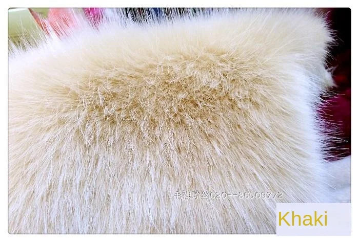 Plush Fabric Soft Smooth Imitation Fox Fur Clothing Collar Carpet Decoration Pad Counter Cloth Diy Sewing By The Meter