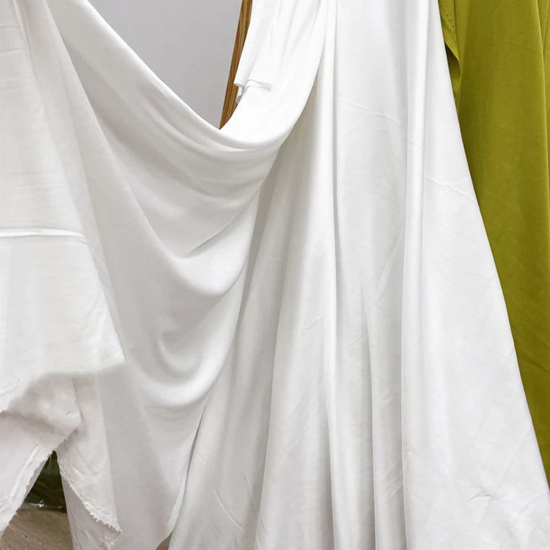 Cream Ivory Stretch Fabric For Backdrops Wedding Decor Party Decor Curtain Drap Garment Elastic DIY Sewing Material Dress Lining