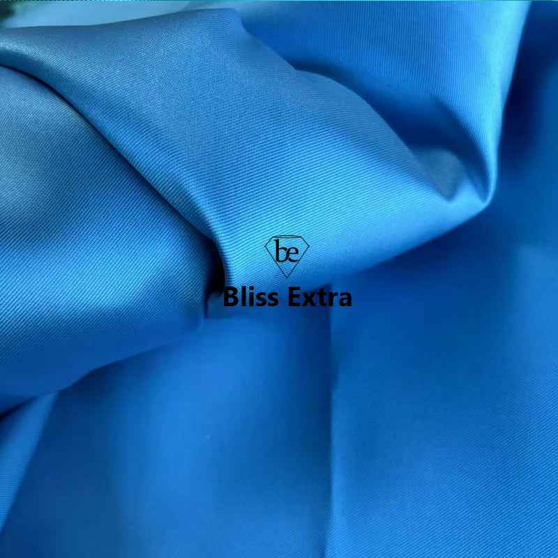 White Ivory Luxury Stiff Mikado Satin Fabric by the Yard, Bridal Wedding Dress Suit Fabric, Twill Satin DIY Sewing Material