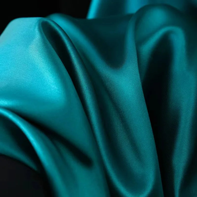 White Ivory Luxury Stiff Mikado Satin Fabric by the Yard, Bridal Wedding Dress Suit Fabric, Twill Satin DIY Sewing Material