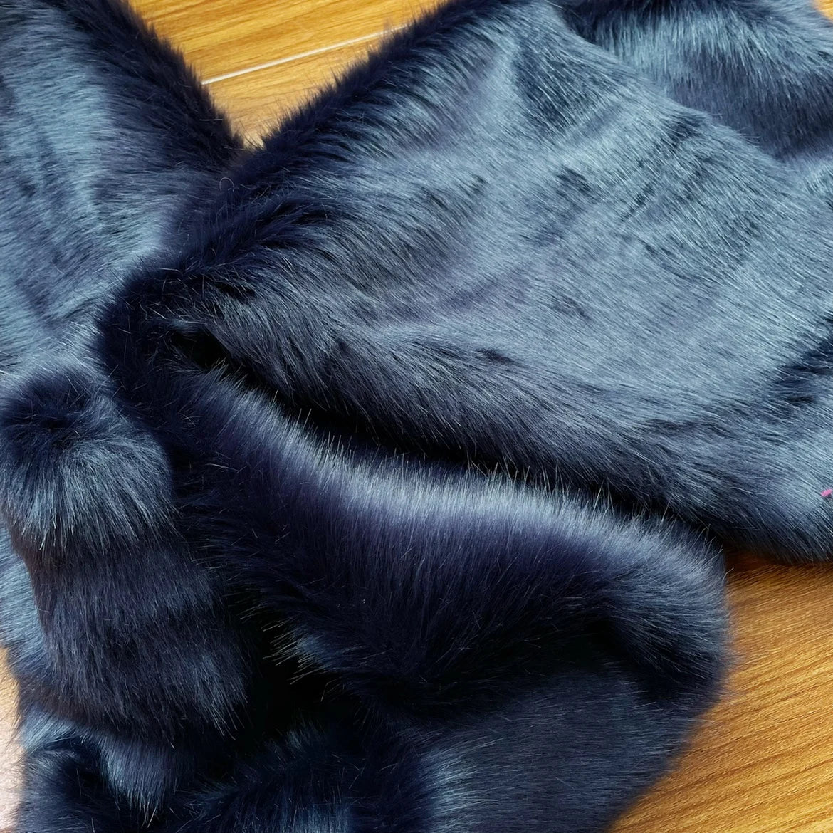Plush Fabric Soft Smooth Imitation Fox Fur Clothing Collar Carpet Decoration Pad Counter Cloth Diy Sewing By The Meter